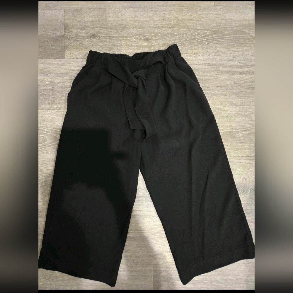 Lululemon Belted Wide-Leg Cropped Pants Sz 6